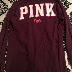 Pink Victoria’s Secret sweatshirt